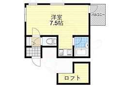サンライズファースト ワンルームの間取図画像