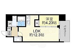 プレジオ西中島ASIAN 1LDKの間取図画像