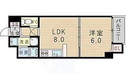 ペットマンション富士 4階1LDKの間取り