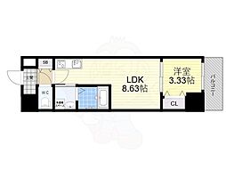 アーバンパーク新大阪 1LDKの間取図画像