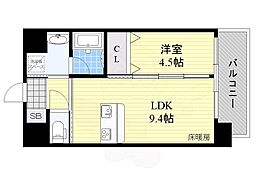 第25関根マンション 1LDKの間取図画像