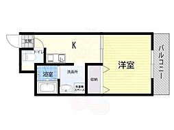 ハイツアスク 1DKの間取図画像