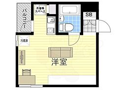 バトンルージュ ワンルームの間取図画像