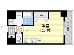 小西マンション ワンルームの間取図画像