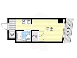 R-CUBE新大阪 1Kの間取図画像