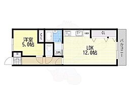 K'sマンション18 1LDKの間取図画像