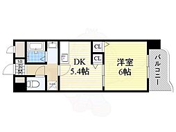 WESTVILLA21 1DKの間取図画像