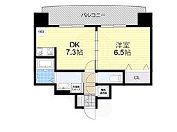 サンレムート・江坂2nd 1DKの間取図画像