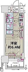プレサンス新大阪ジェイズ 1Kの間取図画像