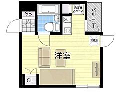 バトンルージュ ワンルームの間取図画像