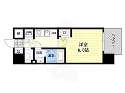 ファーストフィオーレ十三エリオ 1Kの間取図画像