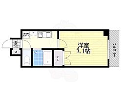 コンセール裕恵 1Kの間取図画像