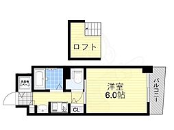 エステムコート新大阪3ステーションプラザ 1Kの間取図画像