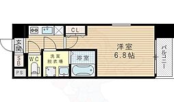 エスリード北大阪レジデンス 1Kの間取図画像