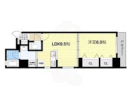 アルシェTARUMI 1LDKの間取図画像