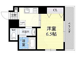 第13関根マンション 1Kの間取図画像