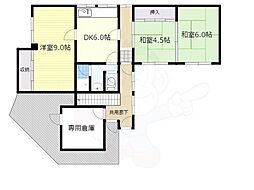 Kハイツ 3DKの間取図画像