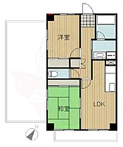 ウイステリア  ｜ 大阪府交野市私部３丁目16番2号（賃貸マンション2LDK・4階・55.00㎡） その2