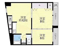 香里コーポ百合 2階/-