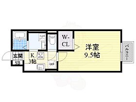 大阪府枚方市池之宮４丁目16番30号（賃貸アパート1K・1階・30.27㎡） その2