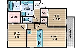 Premier藤阪  ｜ 大阪府枚方市藤阪元町１丁目17番8号（賃貸アパート2LDK・1階・55.20㎡） その2