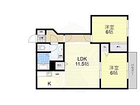 大阪府交野市森北１丁目23番3号（賃貸アパート2LDK・1階・51.79㎡） その2