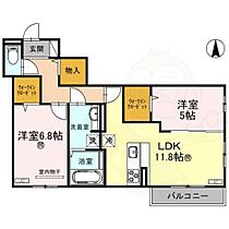 エテルノ塚口  ｜ 兵庫県尼崎市塚口町３丁目（賃貸アパート2LDK・2階・60.82㎡） その2