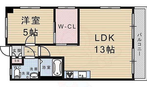 武庫之荘パークハイツ2 ｜兵庫県尼崎市南武庫之荘３丁目(賃貸マンション1LDK・3階・46.00㎡)の写真 その2