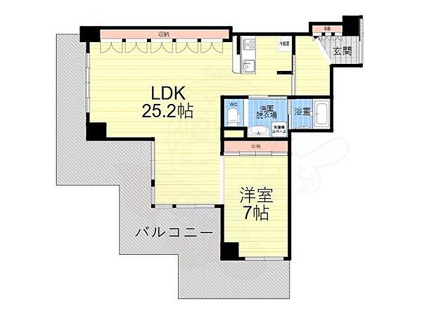 ザ・レジデンス芦屋スイート ｜兵庫県芦屋市海洋町(賃貸マンション1LDK・18階・69.46㎡)の写真 その2