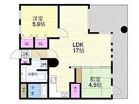 パレプラス東武庫之荘 102 ｜ 兵庫県尼崎市富松町３丁目（賃貸マンション2LDK・1階・59.47㎡） その2