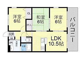 アネックス御願塚  ｜ 兵庫県伊丹市御願塚２丁目（賃貸マンション3LDK・1階・65.00㎡） その2