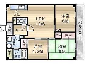 メルベーユ武庫川 502 ｜ 兵庫県尼崎市西昆陽１丁目23番11号（賃貸マンション3LDK・5階・66.15㎡） その2