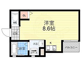 camellia（カメリア）  ｜ 兵庫県尼崎市七松町３丁目（賃貸アパート1R・3階・23.40㎡） その2