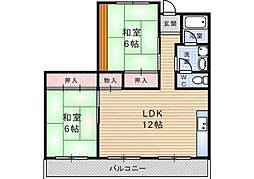 第2ハイツ武庫庄 2階/-