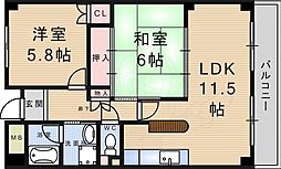 ペペール武庫之荘 6階