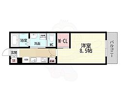 StellarHouse36 1Kの間取図画像