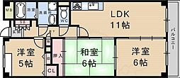 ラ・シャトーサンク 3LDKの間取図画像