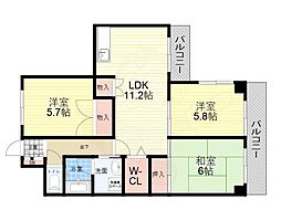 ベル・トーリー 3LDKの間取図画像