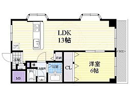 ディカ・カーサ 1LDKの間取図画像
