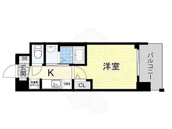 大阪府大阪市西淀川区大和田４丁目(賃貸マンション1K・4階・21.60㎡)の写真 その2