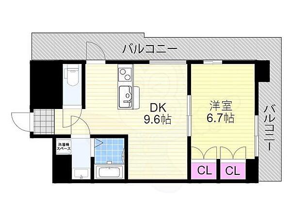 大阪府大阪市西淀川区御幣島２丁目(賃貸マンション1DK・5階・40.21㎡)の写真 その2