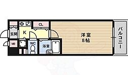 プレサンス御幣島ステーションフロント 1Kの間取図画像