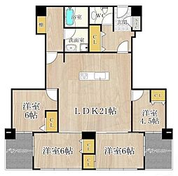 ザグランドビューOSAKA 4LDKの間取図画像