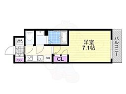 S-RESIDENCE大和田aline 1Kの間取図画像