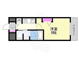 インザグレイス塚本ソレイユ 1Kの間取図画像