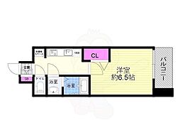 アドバンス大阪ヴェンティ 1Kの間取図画像