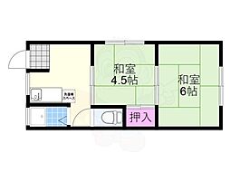 生和マンション 2Kの間取図画像