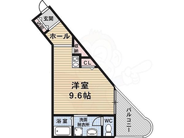 エントレ流町 ｜大阪府大阪市平野区流町１丁目(賃貸マンション1R・5階・28.16㎡)の写真 その2