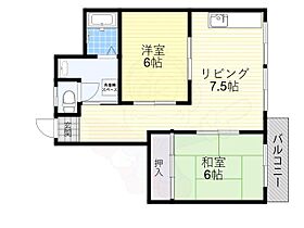 平野サニーハイツ 504 ｜ 大阪府大阪市平野区平野東４丁目4番33号（賃貸マンション2LDK・5階・48.00㎡） その2