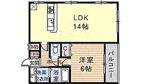 ダグラス鷹合  ｜ 大阪府大阪市東住吉区鷹合１丁目2番1号（賃貸マンション1LDK・2階・42.00㎡） その2